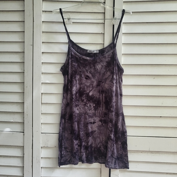 Dresses & Skirts - Lock and Love gray tie dye tank dress